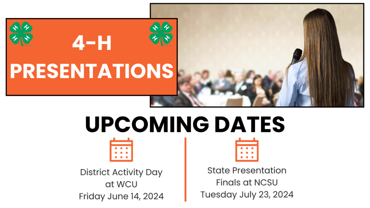 4-H Presentation Dates