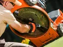 Sharpen lawn mower blades