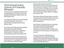 Avery County 4-H newsletter April 2024 header with 4‑H clover and awards banquet article