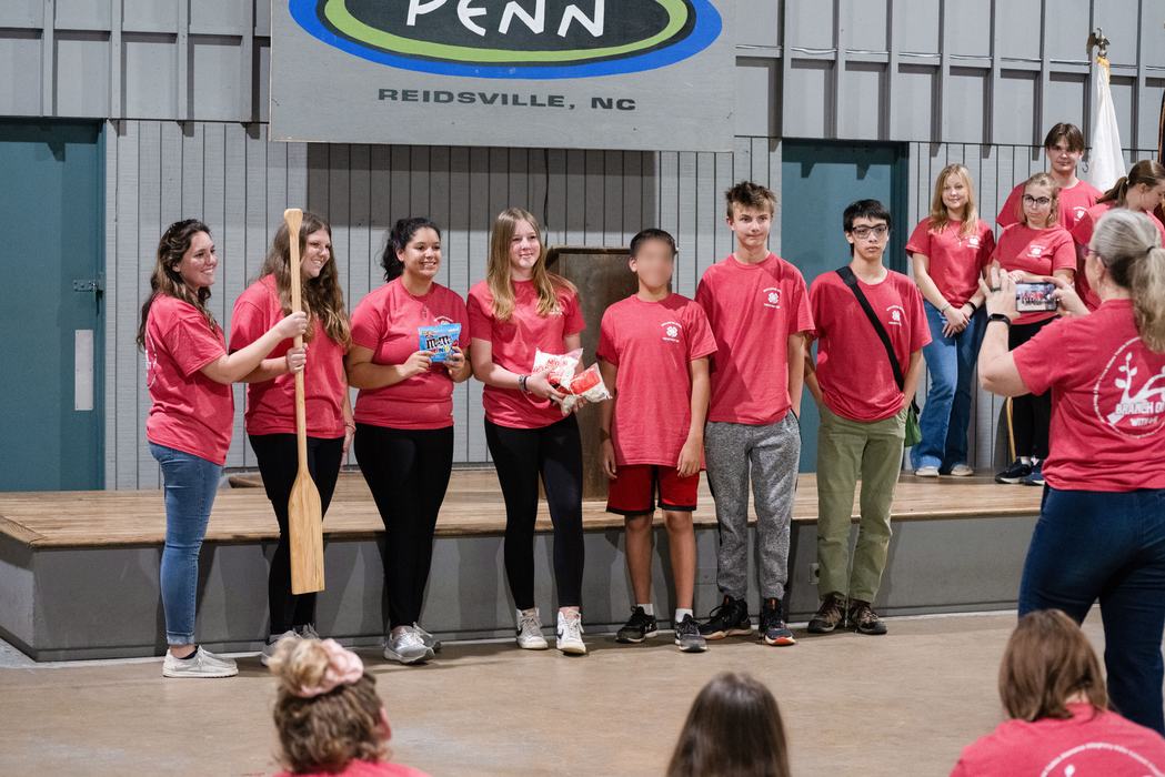 Alamance teens pose together with prizes.