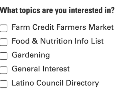 Example of descriptive topics