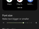 screen shot of accessibility features display size