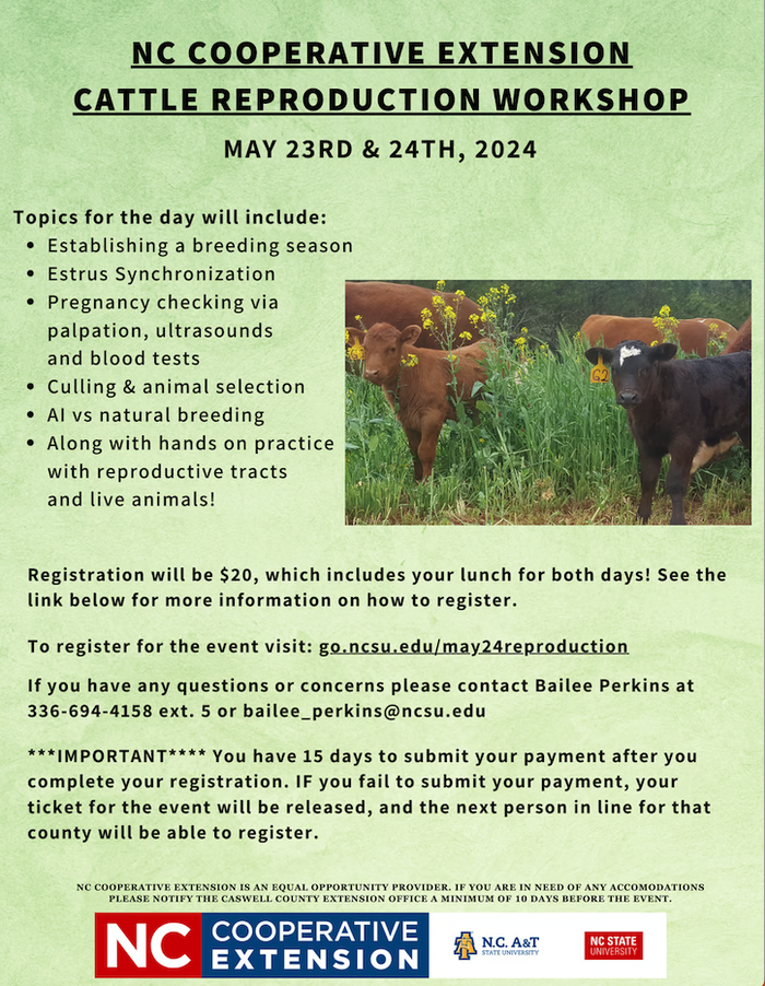 cattle reproduction workshop