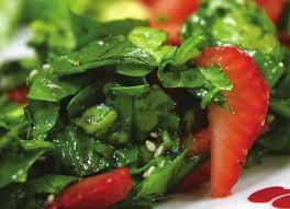 Strawberry and spinach salad