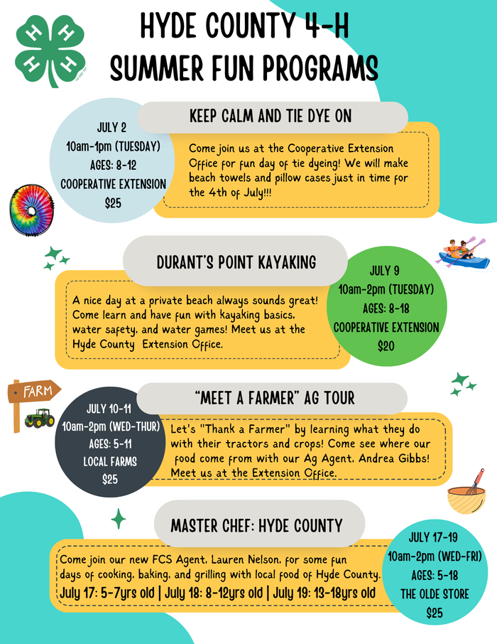 Summer Fun Programs Pg. 2