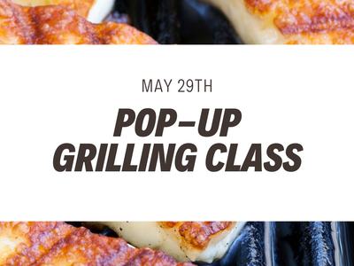 Grilled fish on a griddle