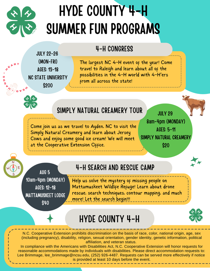 Summer Fun Programs Pg. 3