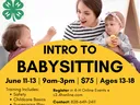 Image of babysitter with children