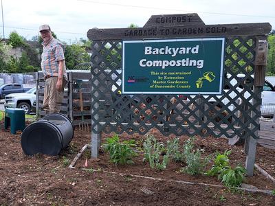 Backyard Composting Site.