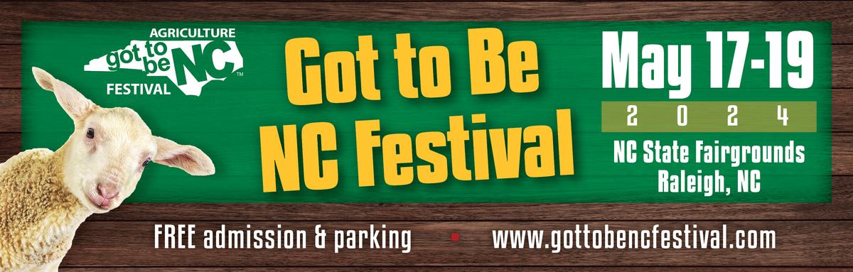 Banner advertising the got to be NC festival