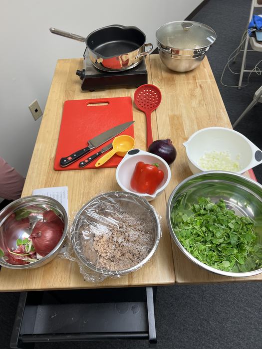 Cooking Demo Set Up