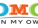 OMO logo with stylized blue, orange, green letters and "ON MY OWN" text beneath