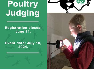 NC 4-H Poultry Judging. Hosted by NC State Extension and NC 4-H