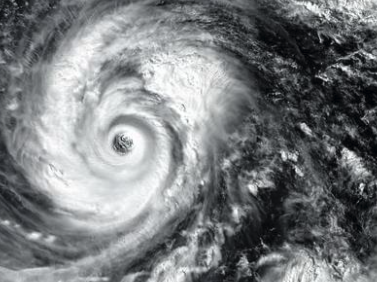 Hurricane in the sky