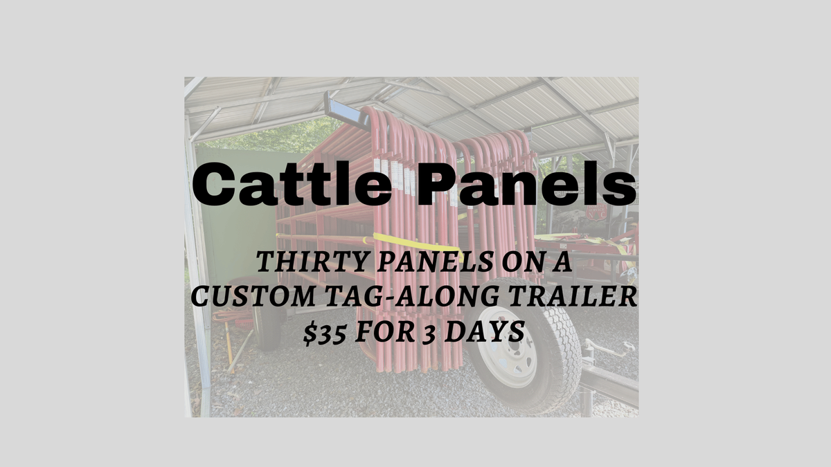 photo of 30 Tarter cattle panels on a trailer