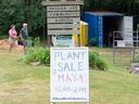 Briggs Ave Plant Sale Sign, May 4th
