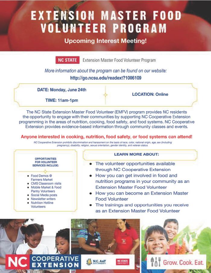 Extension Master Food Volunteer Program