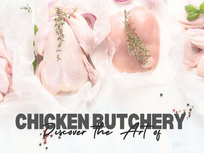 Raw chicken with herbs and spices