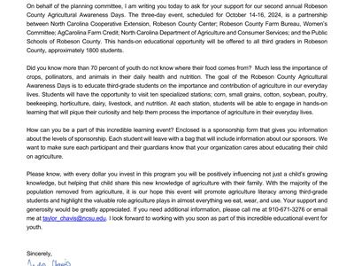 2024 Project RAAD Sponsorship Letter