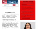 Wilson Bits & Bites newsletter cover, Summer 2024; NC Cooperative Extension logo and agent portrait
