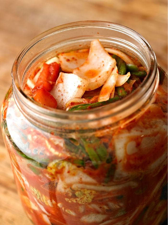 kimchi in a jar