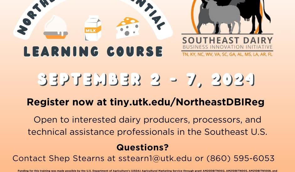 Apply Now: Northeast Value-Added Dairy Experiential Learning Course ...
