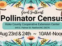 Great Southeast Pollinator Census — Hoke County Cooperative Extension Center; Aug 23–24, 10AM–Noon