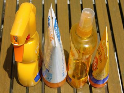 various types of sunscreens