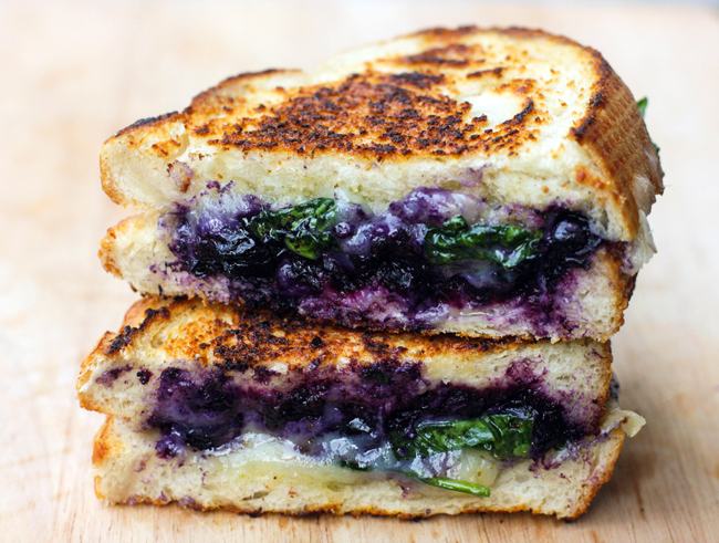 Balsamic Blueberry Grilled Cheese Sandwich Recipe