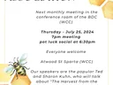 July Beekeeping Meeting flyer
