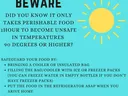Steps to protect your food in temperatures 90 degrees or higher.