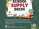 The Southeast District Administrative Professionals, in partnership with the Staff Senate, are collecting school supplies to support parents in need at NC State in preparing their kids for school. WHEN: July 19th - August 8th 2024 MON-THURS 8AM-5PM & FRI 