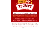 flyer for NCCEAPA 50 50 raffle