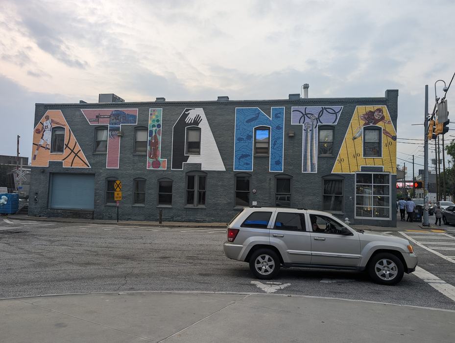 ATLANTA mural on side of building