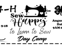 4-H Sew Happy learn to sew day camp, Ages 9-18, Aug 5–8 daily 9AM–12PM