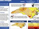 North Carolina drought map and status update for assessment period ending July 16, 2024