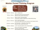 Mentor Farmer Training Flyer