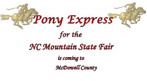 Pony Express for the NC Mountain State Fair