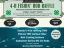 Flyer for Fishin Rod Raffle