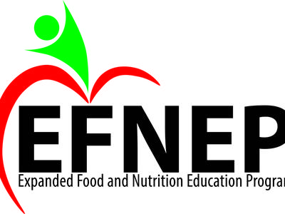 EFNEP logo: red apple shape with green figure and text "Expanded Food and Nutrition Education Program"
