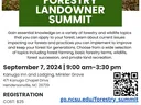 Forestry Summit flyer