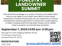 Forestry Summit flyer