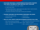 Frontline Employee Food Safety Training flyer — NC State Extension, Fall 2024, QR code