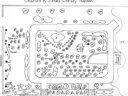 Map diagram of plant locations in the Jonas Library Garden