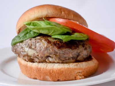 Mushroom-Beef Burger