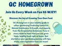 QC Homegrown series flyer