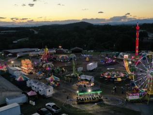 a picture of the Fair form above with a drone