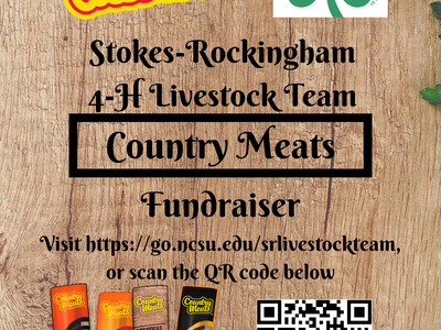 photo of meat sticks and the 4-H clover