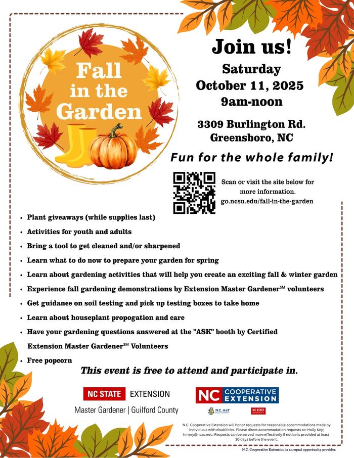 Fall in the Garden Flyer
