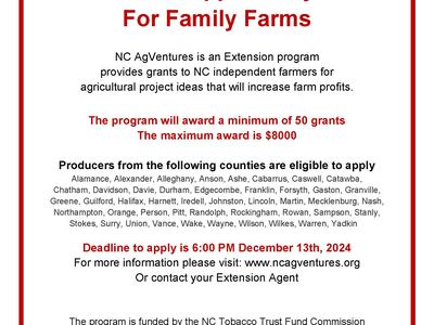 NC AgVentures Grant